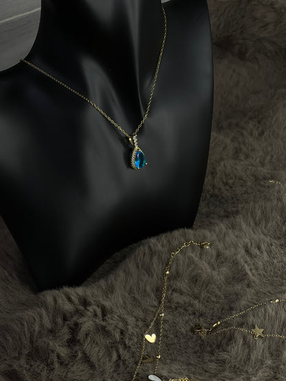 Collier pierre turquoise