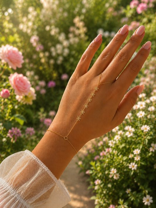 Hand chain fleurs