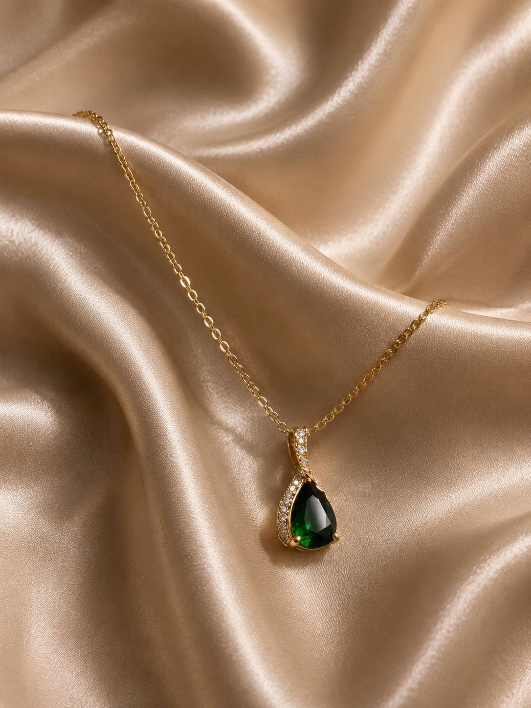 Collier pierre émeraude