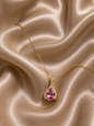 Collier pierre rose